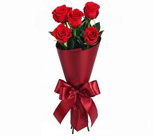 Букет 5 Красных роз Эдлесс Лав в Преображенской