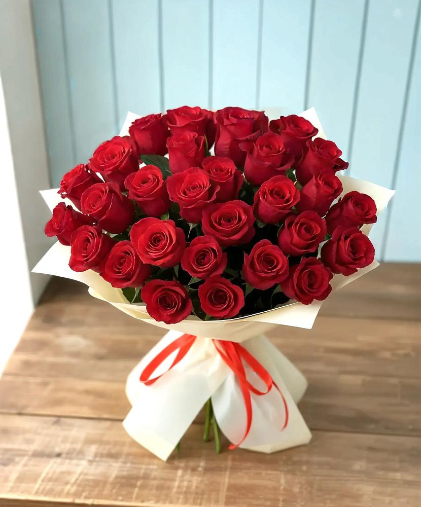 Букет 29 Красных роз в Преображенской