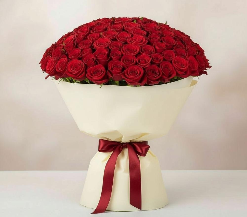 Букет 101 Красная роза Милано в Преображенской