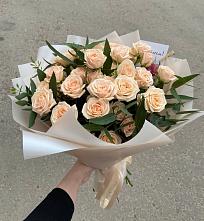 Букет Кремовые розы Латте в Преображенской