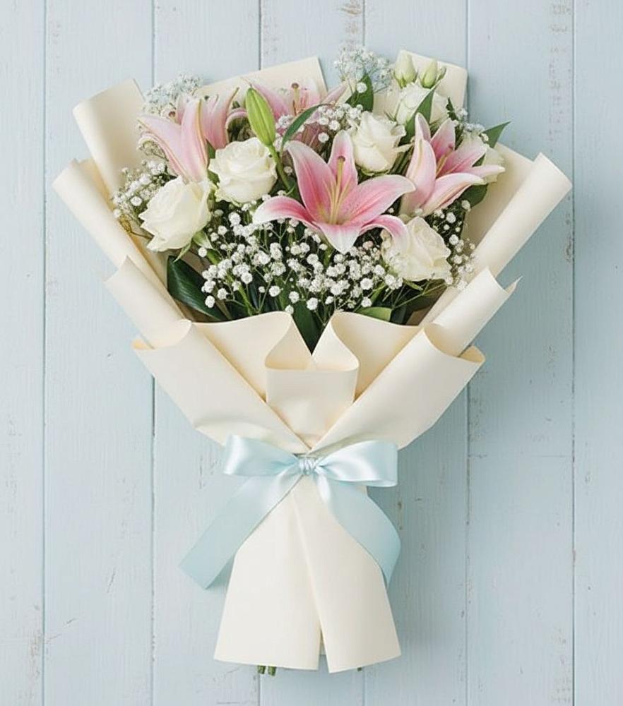 Букет цветов из: Лилии в Преображенской