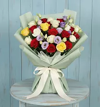 Букет цветов из:  Розы в Преображенской