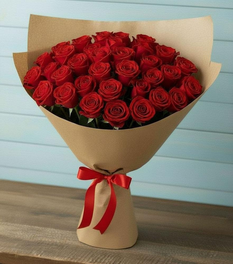 Букет Красные розы Милано в Преображенской