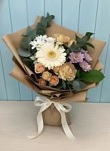 Букет цветов из:  Герберы и Хризантемы в Преображенской