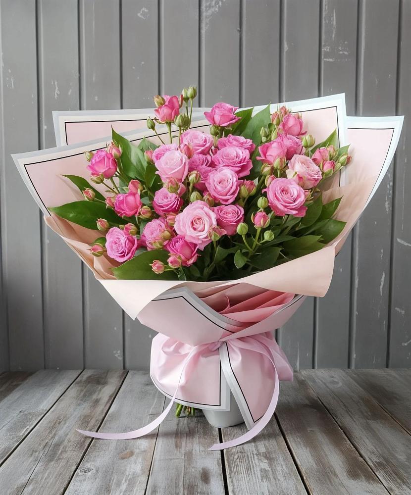 Букет Розовый кустик в Преображенской