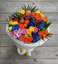 Букет цветов из:  Розы и Хризантемы #REPLACE_PRED# Преображенской
