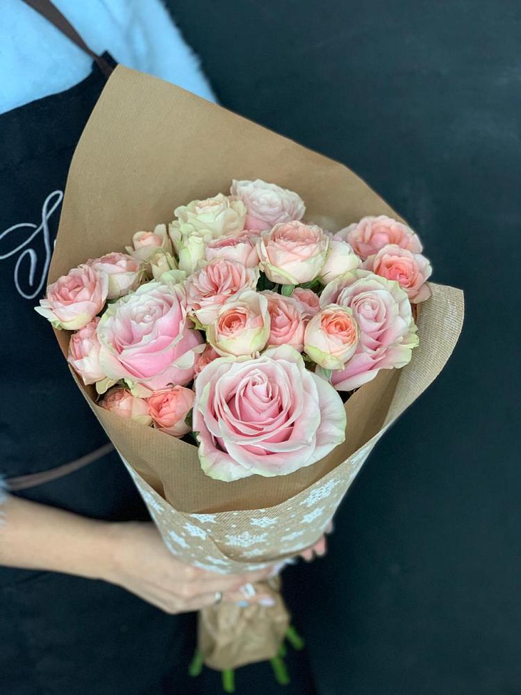 Букет цветов из: Хризантемы и Розы в Преображенской