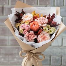 Букет цветов из:  Гвоздики, Хризантемы и Розы в Преображенской