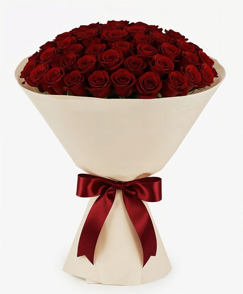 Букет 101 Бордовая роза Блэк Бакарра в Преображенской