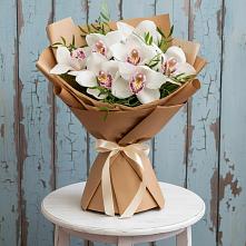 Букет цветов из:  Орхидеи и Розы в Преображенской